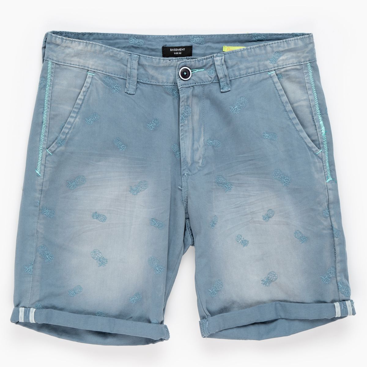  - BERMUDA  HOMBRE BE EMB DP LT BLUE 40