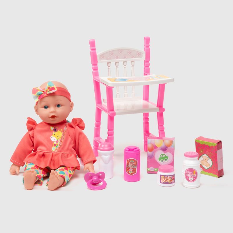 UNEEDA - Muñeca 13  Con Silla Y 6 Accesorios Uneeda