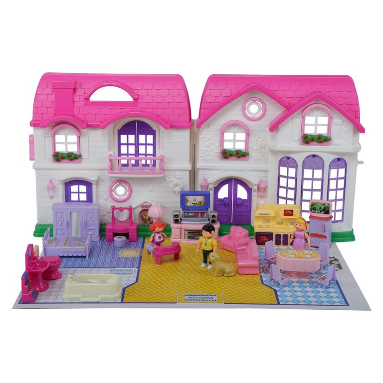 Casa de Muñecas con Luz Y Sonido