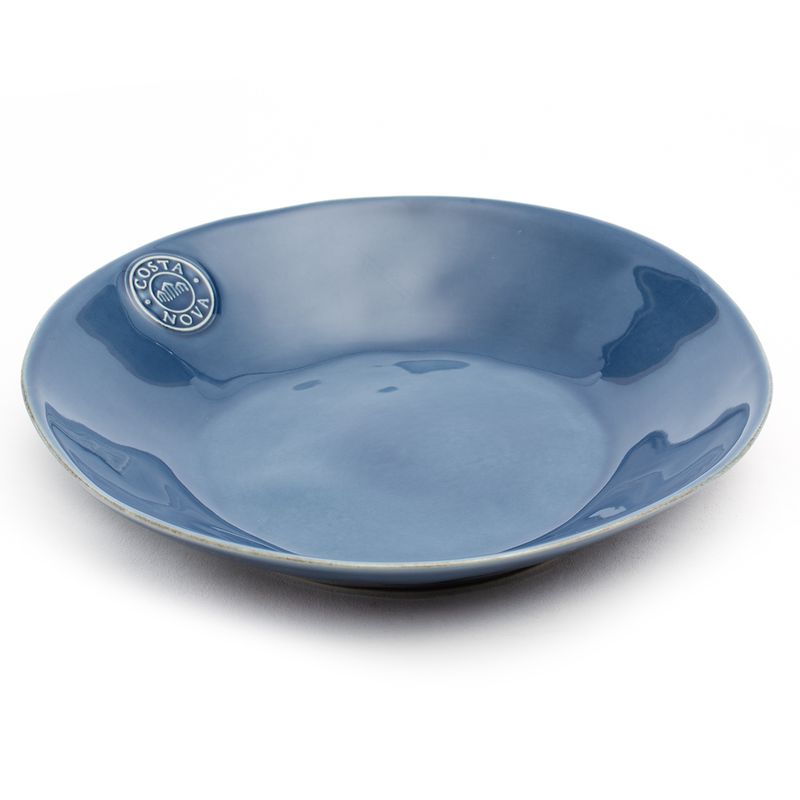COSTA NOVA - Plato Hondo 25cm Cerámica Gres Azul Costa Nova