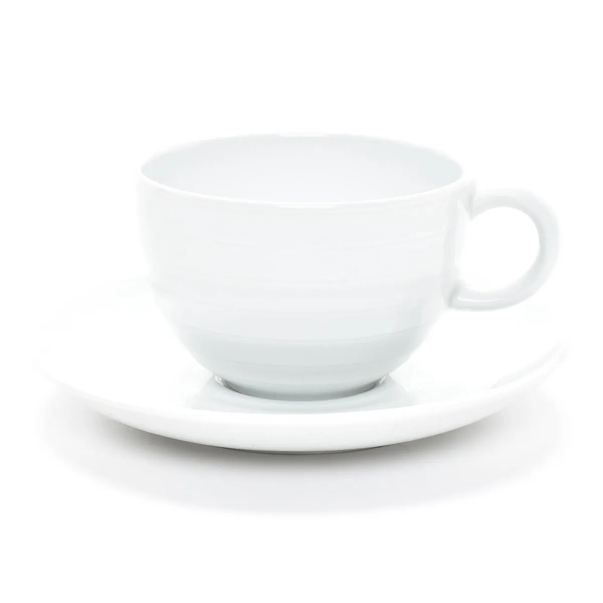 SPAL - Taza De Té + Plato Porcelana Roulette White Loza Spal