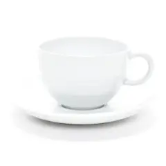 SPAL - Taza De Té + Plato Porcelana Roulette White Loza