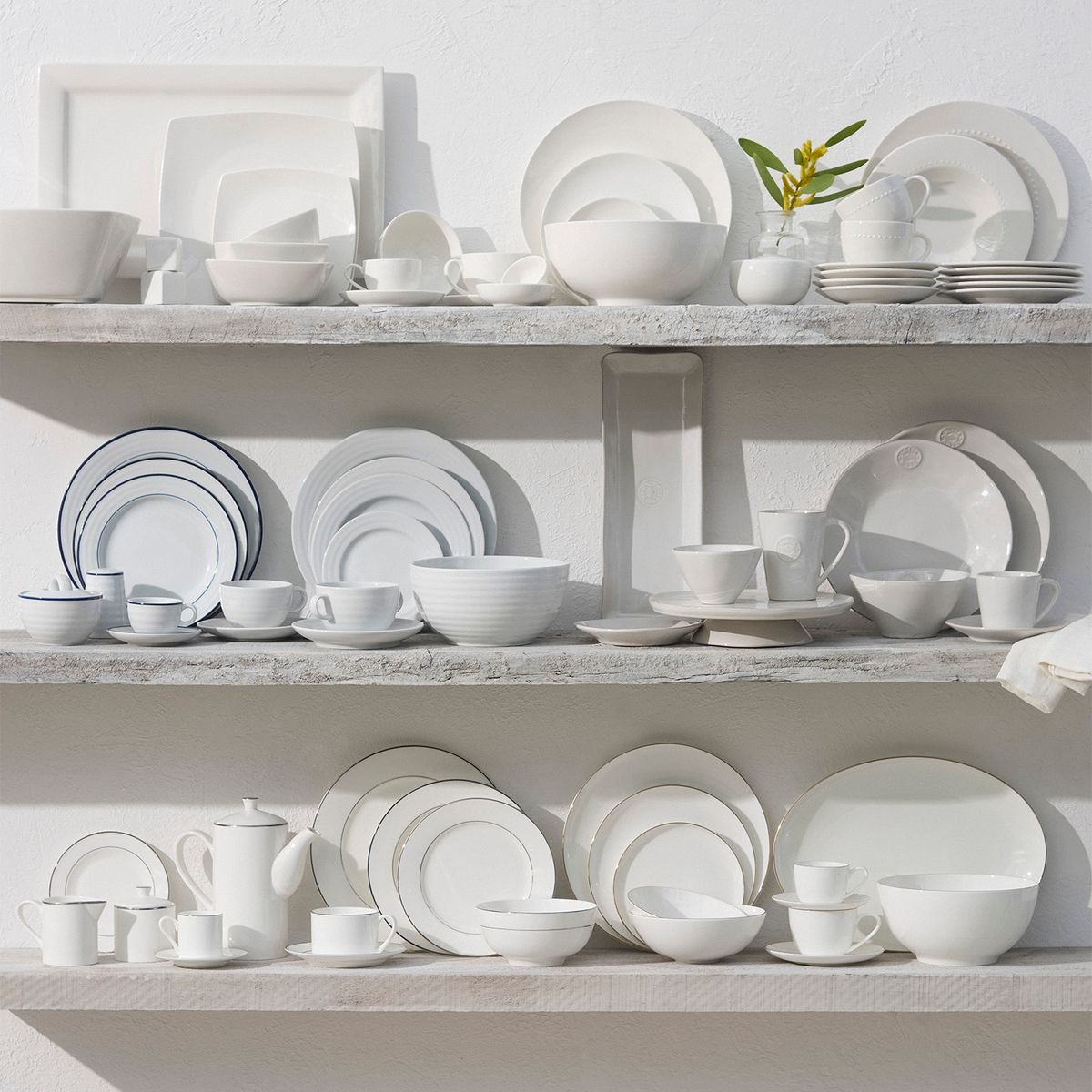 SPAL - Taza De Té + Plato Porcelana Roulette White Loza Spal