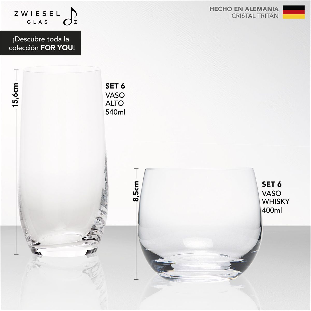 SCHOTT ZWIESEL - Vasos de Whisky Set 6 Cristal Banquet 400Ml Schott Zwiesel