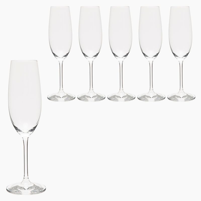 SCHOTT ZWIESEL - Set 6 Copas Champaña Cristal 228 ml Ivento Schott Zwiesel