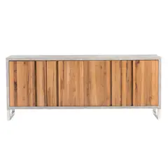 BASEMENT HOME - Buffet Lisboa 4 Puertas Estilo Nórdico Madera Natural