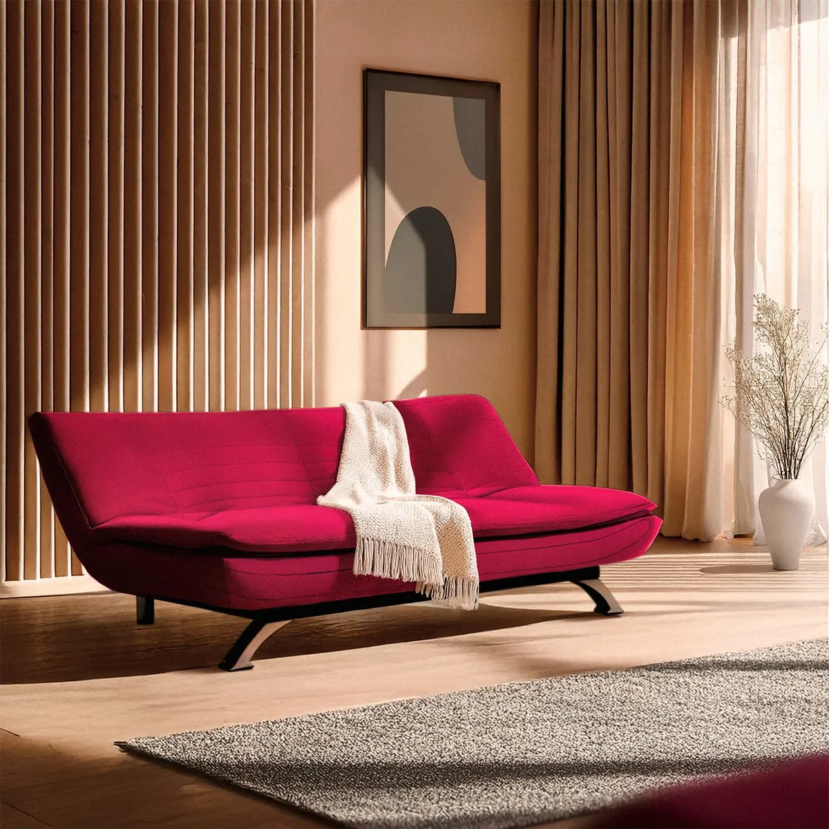 MICA - Sofá Futón Cama Faith 3 Cuerpos Mica