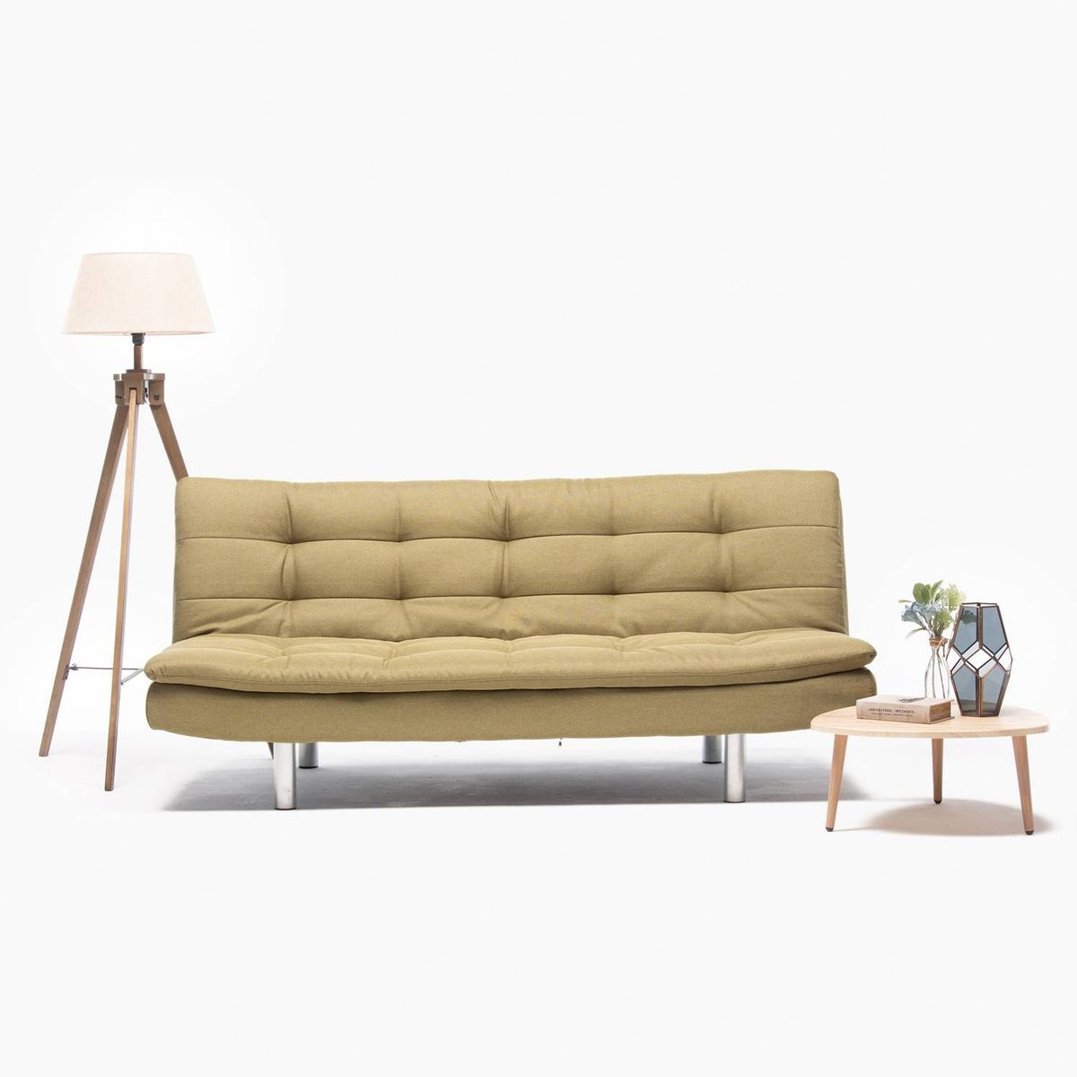 BASEMENT HOME - Futón Basement Home Wave 3 Cuerpos Tapiz Cuero