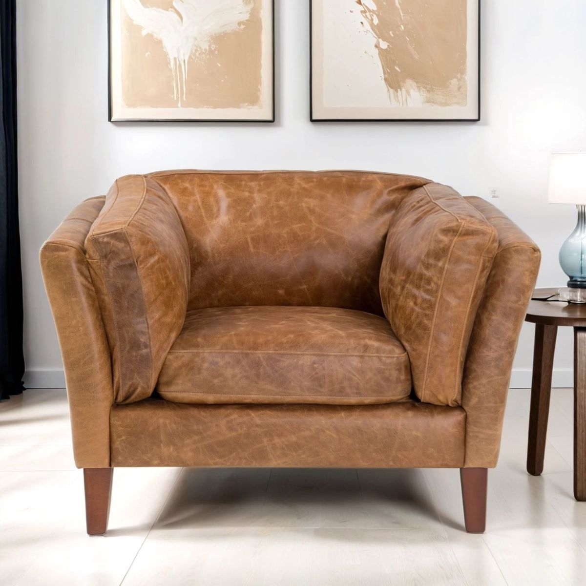 BASEMENT HOME - Sofá 1 Cuerpo Cuero Borg Basement Home