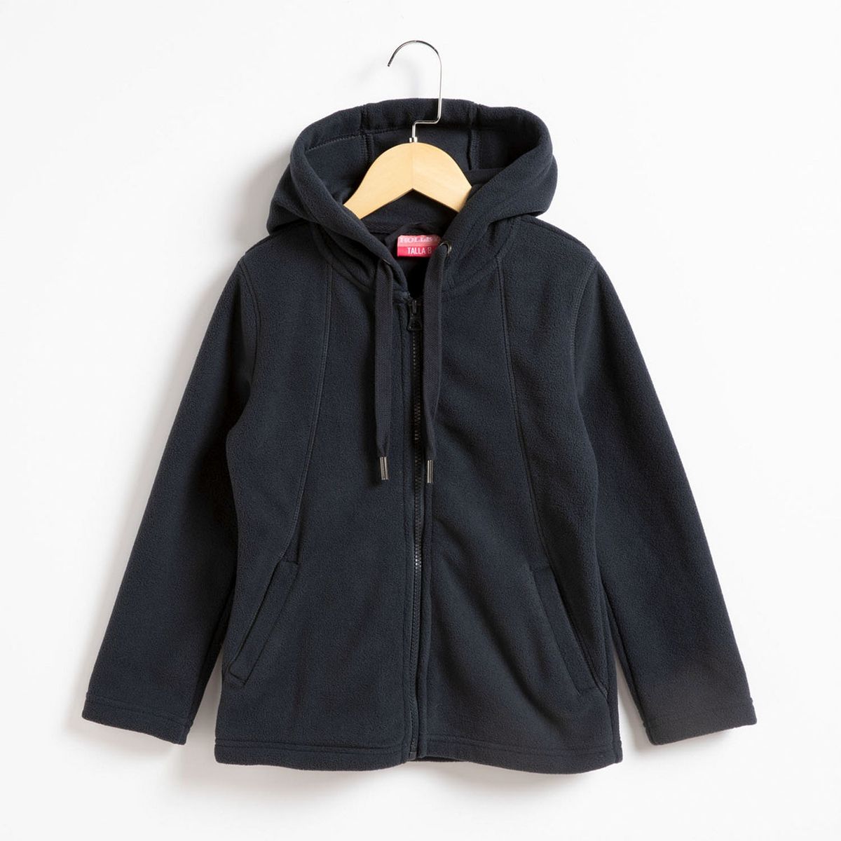 HOLLEY SKOOL - Holley Poleron Escolar, 100% Poliester, Polar Fleece , Con Gorro, 2 Bolsillos Al Costado