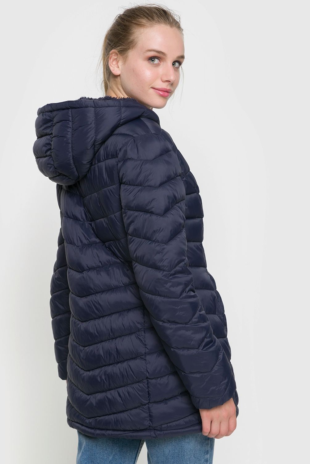 O'NEILL - Parka Escolar Juvenil Larga , 100% Nylon , Cuerpo y Capucha Interior Sherpa ,2 Bolsillos.