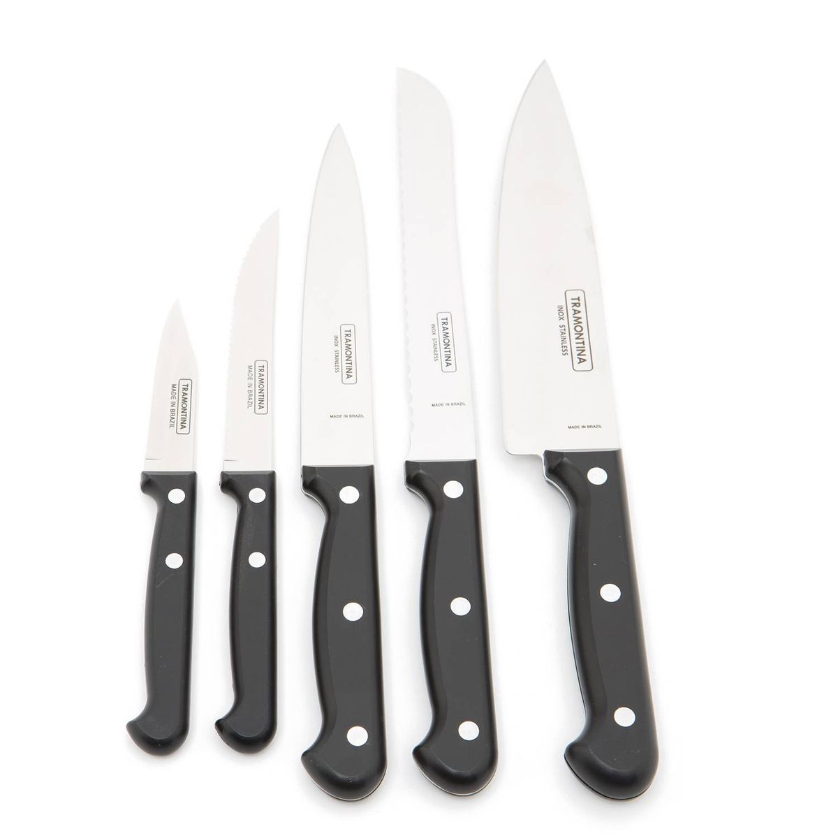 TRAMONTINA - Taco de  Cuchillos 5 Piezas