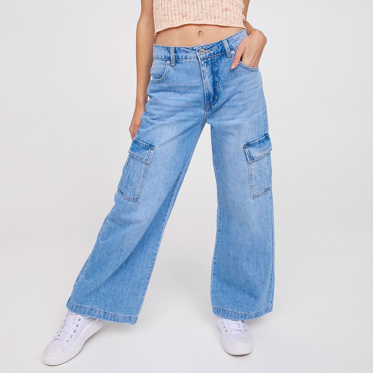 SYBILLA - Sybilla Jeans Wide Leg Tiro Alto Mujer