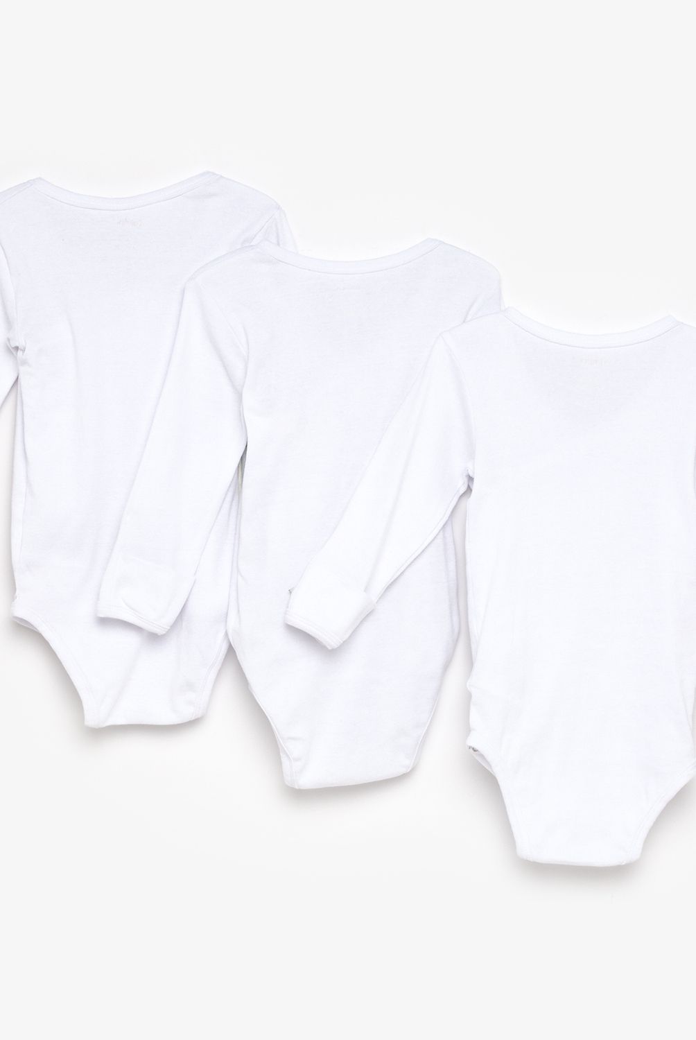 YAMP - Body Blaco Pack De 3 Unidades Bebé Unisex