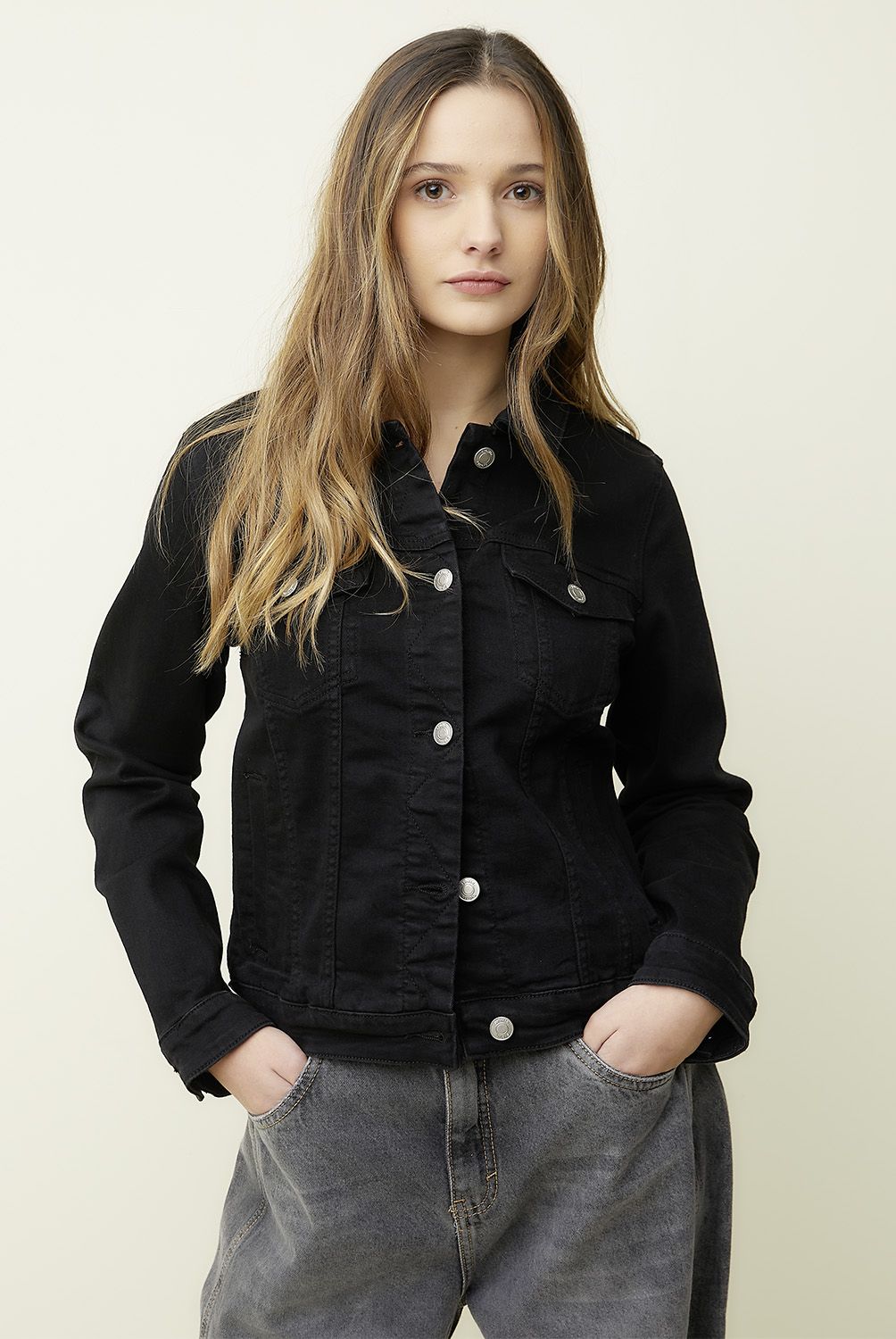 SYBILLA - Chaqueta Jeans Mujer Sybilla Algodón Manga Larga