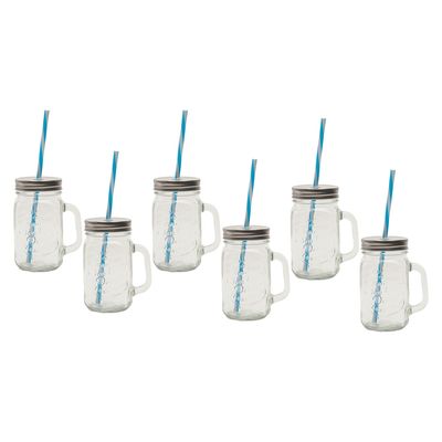 Imagen 2 del producto Set 6 Vasos Vidrio 400 ml Jars