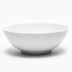BASEMENT - Fuente Grande 26,7 Cm Flat Edge Loza Blanca