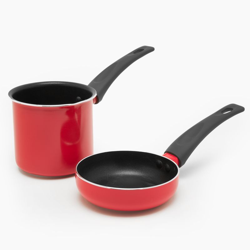 MICA - Olla Lechero + Mini Sarten Aluminio 10 Cm Mica
