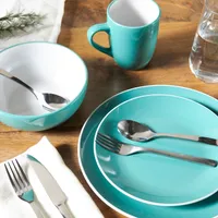 Juego De Loza Two Tones Cerámica 24 Piezas Color Play