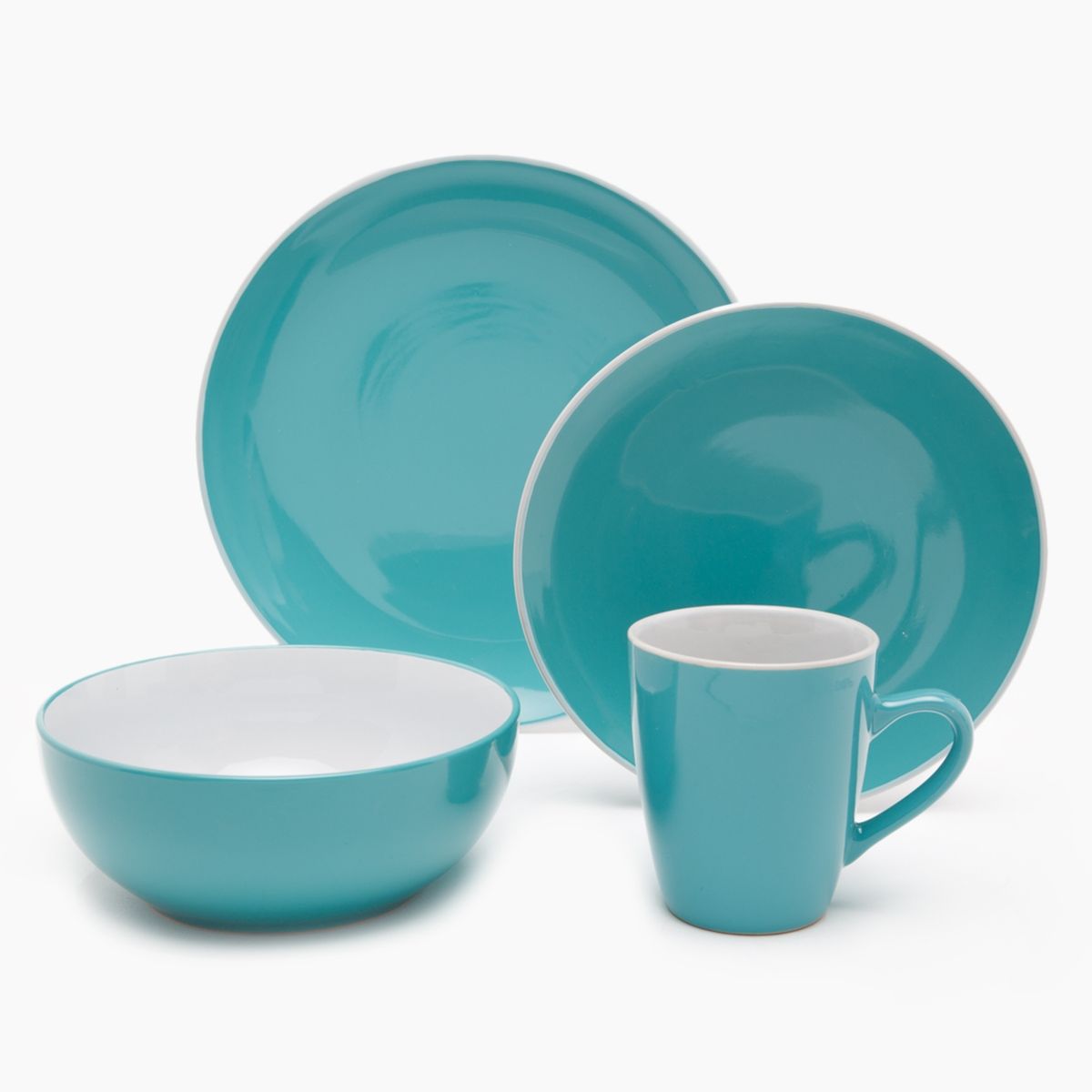 MICA - Juego De Loza Two Tones Cerámica 24 Piezas Color Play Mica