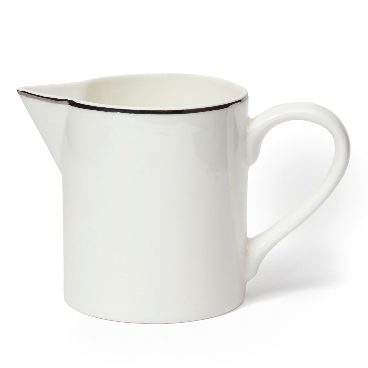 FLORENCIA - Cremero Florencia Silver Porcelana Blanca 270Ml