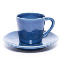 Tasa Café Mas Plato Azul