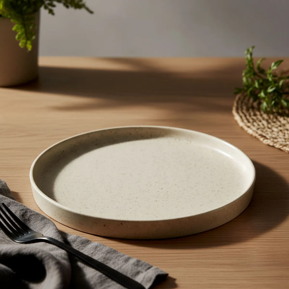 BASEMENT HOME - Bandeja Redonda Cerámica Gres 25 Cm Basement Home