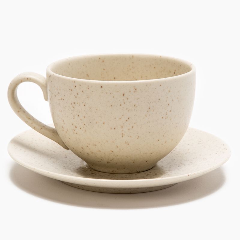 BASEMENT HOME - Taza Té 500 ml con plato Cerámica Gres Basement Home