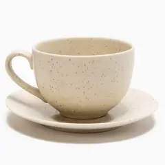 BASEMENT - Taza Té 507 Ml + Plato Té 18 Cm Cerámica Gres