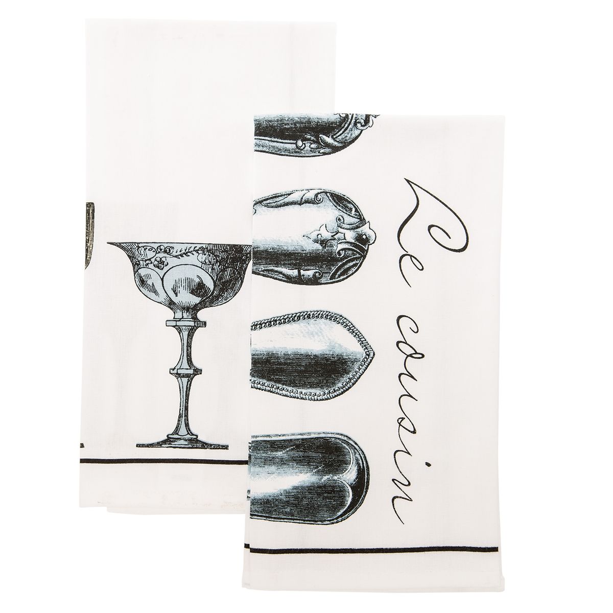 MICA - Set de Paños de Cocina Mica Algodón Estampados 2 Unidades