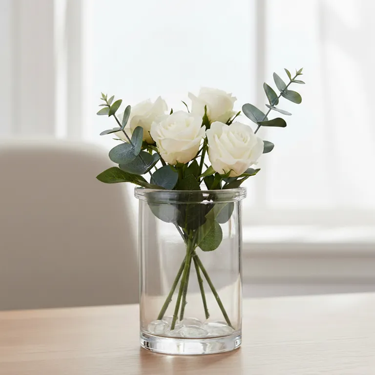 Vaso Decorativo 18.5 Cm Alto Transparente