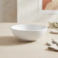 BASEMENT - Bowl Bajo 13,7 Cm Flat Edge Loza Blanca