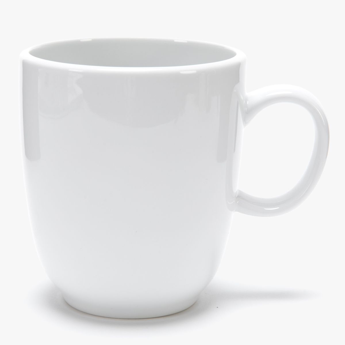 BASEMENT - Mug 10cm Blanco Porcelana Flat Edge Loza Basement Home
