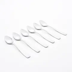 MICA - Cuchillería 6 Piezas Cucharas Té Classic Acero Inoxidable