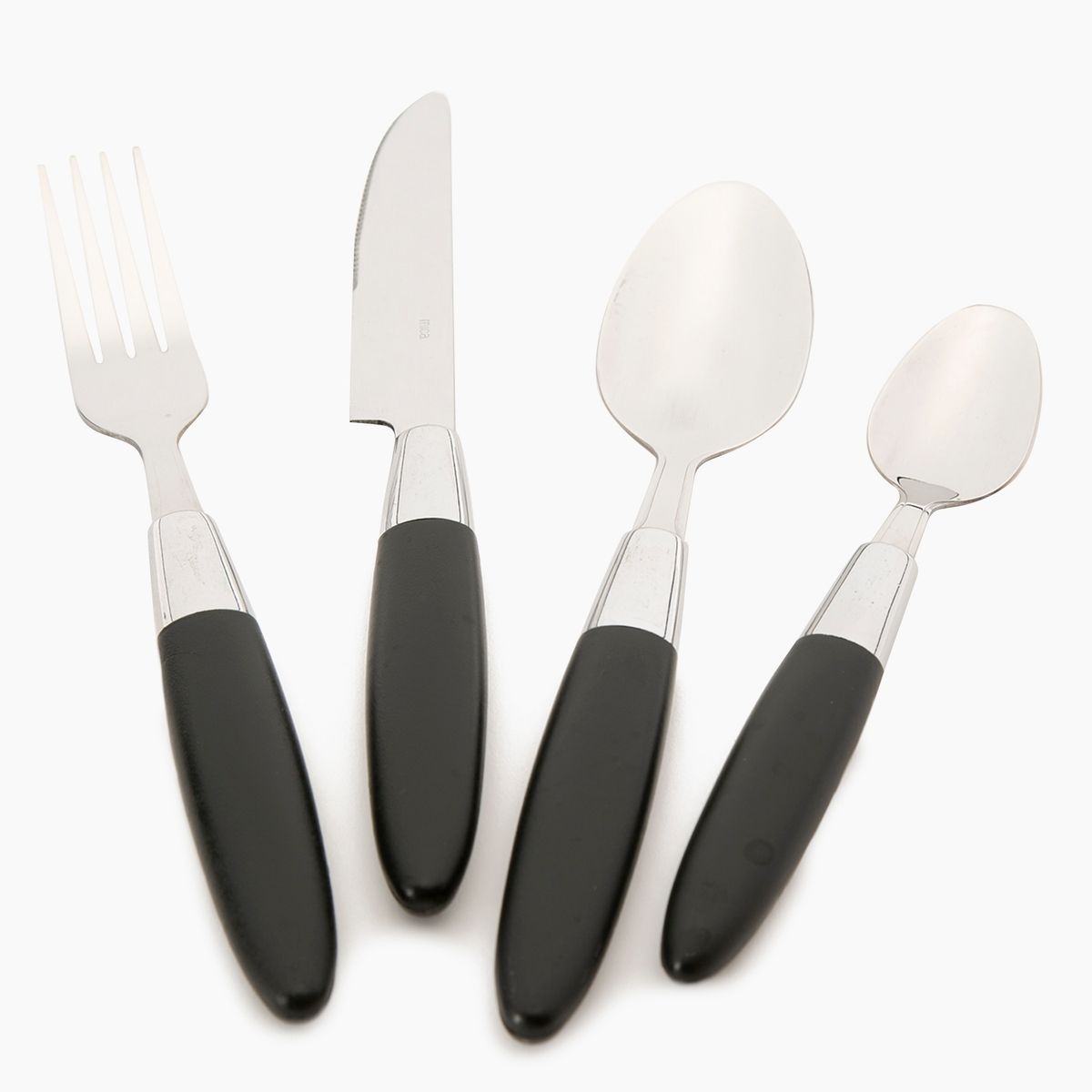 MICA - Juego De Cubiertos Madera 24 Piezas Acero Inoxidable Color Play Mica