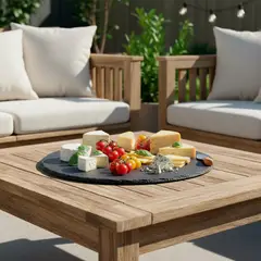 BASEMENT - Tabla Aperitivo Piedra Pizarra 30 cm Home