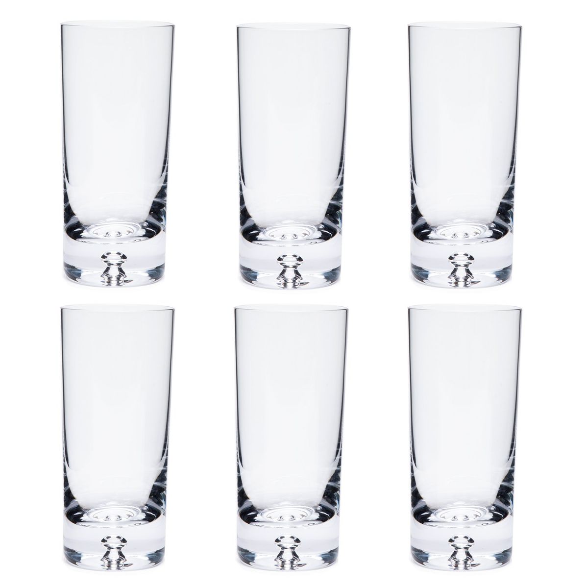 KROSNO - Set 6 Vasos Burbuja Alto Krosno
