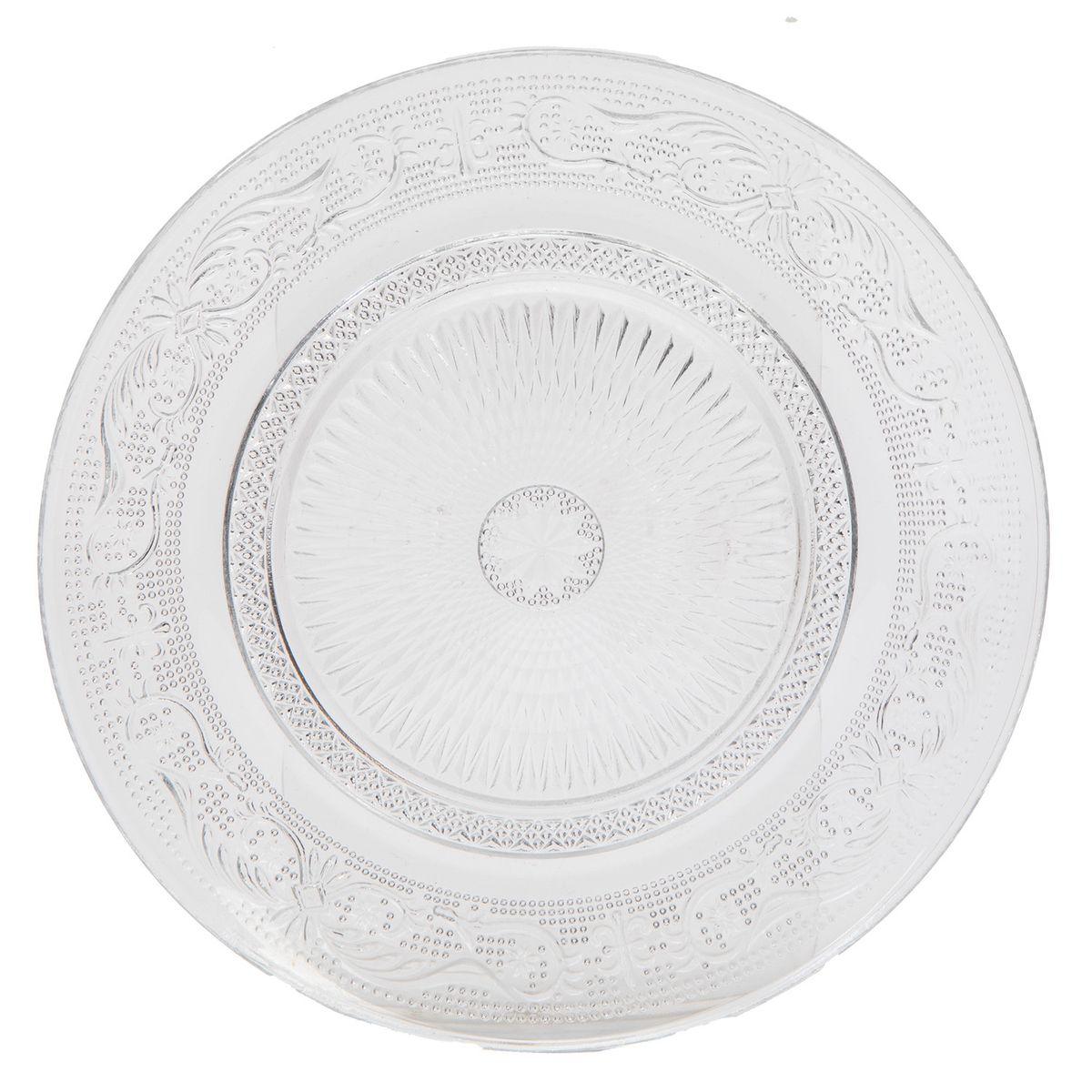 ROBERTA ALLEN - Set 4 Platos Postre/Ensalada 18 cm Vidrio Labrado Roberta Allen