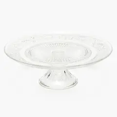 ROBERTA ALLEN - Plato de Torta Vidrio Labrado 30 cm