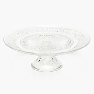 ROBERTA ALLEN - Plato de Torta Vidrio Labrado 30 cm
