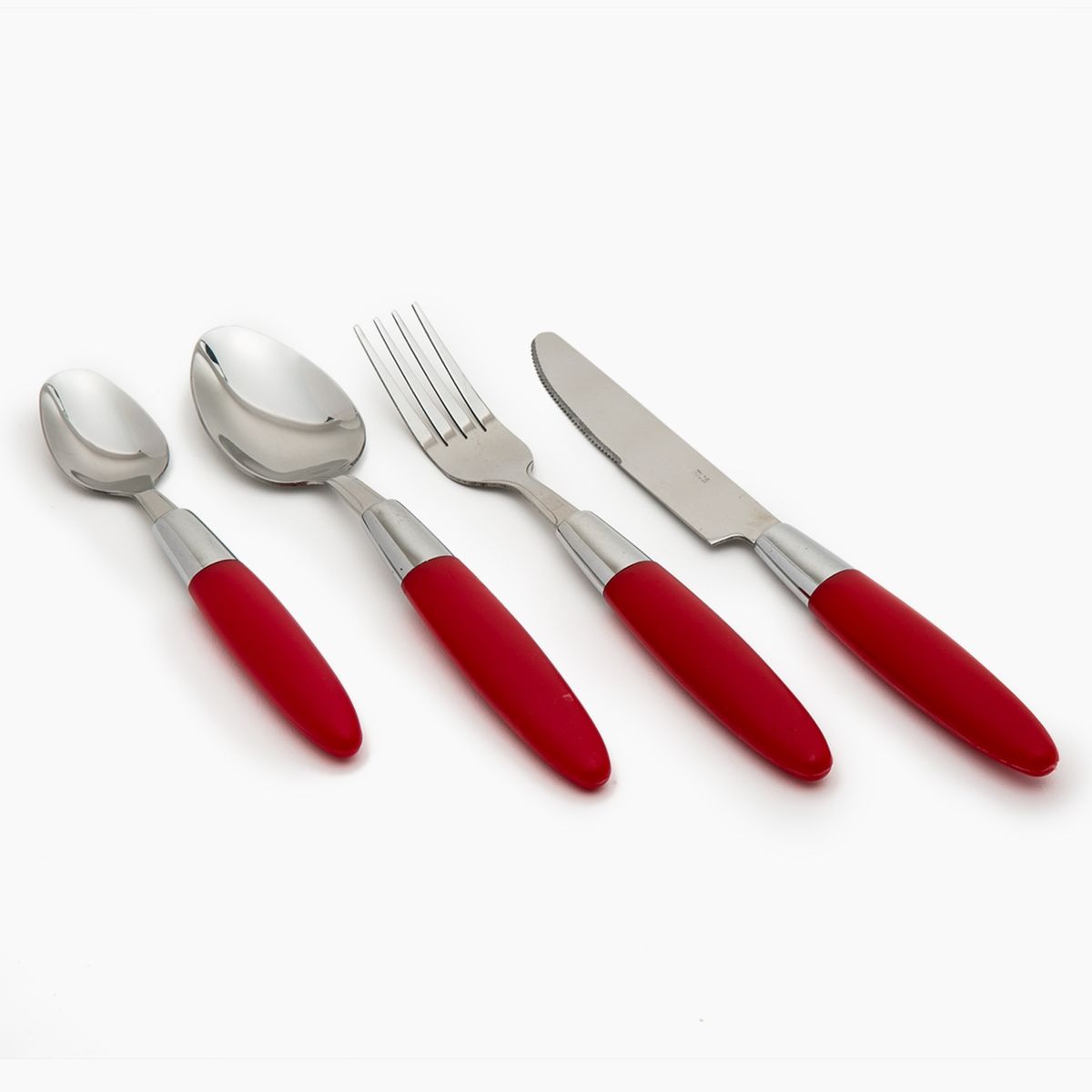 MICA - Juego De Cubiertos Madera 24 Piezas Acero Inoxidable Color Play Mica