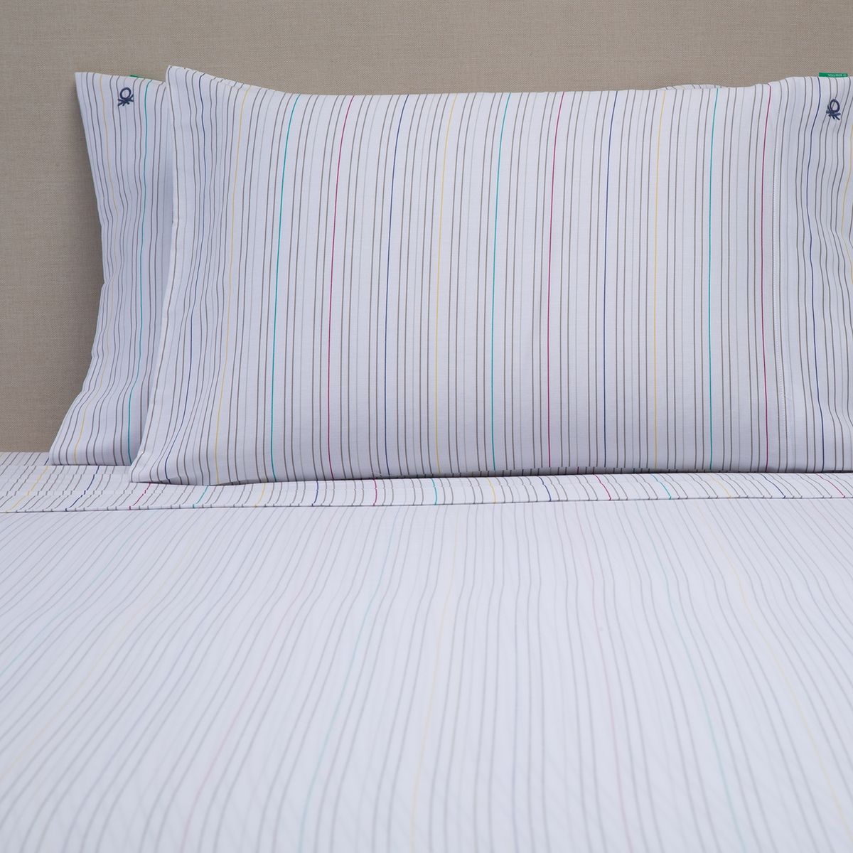 BENETTON - Juego De Sábanas Algodón 180 Hilos Estampado Benetton