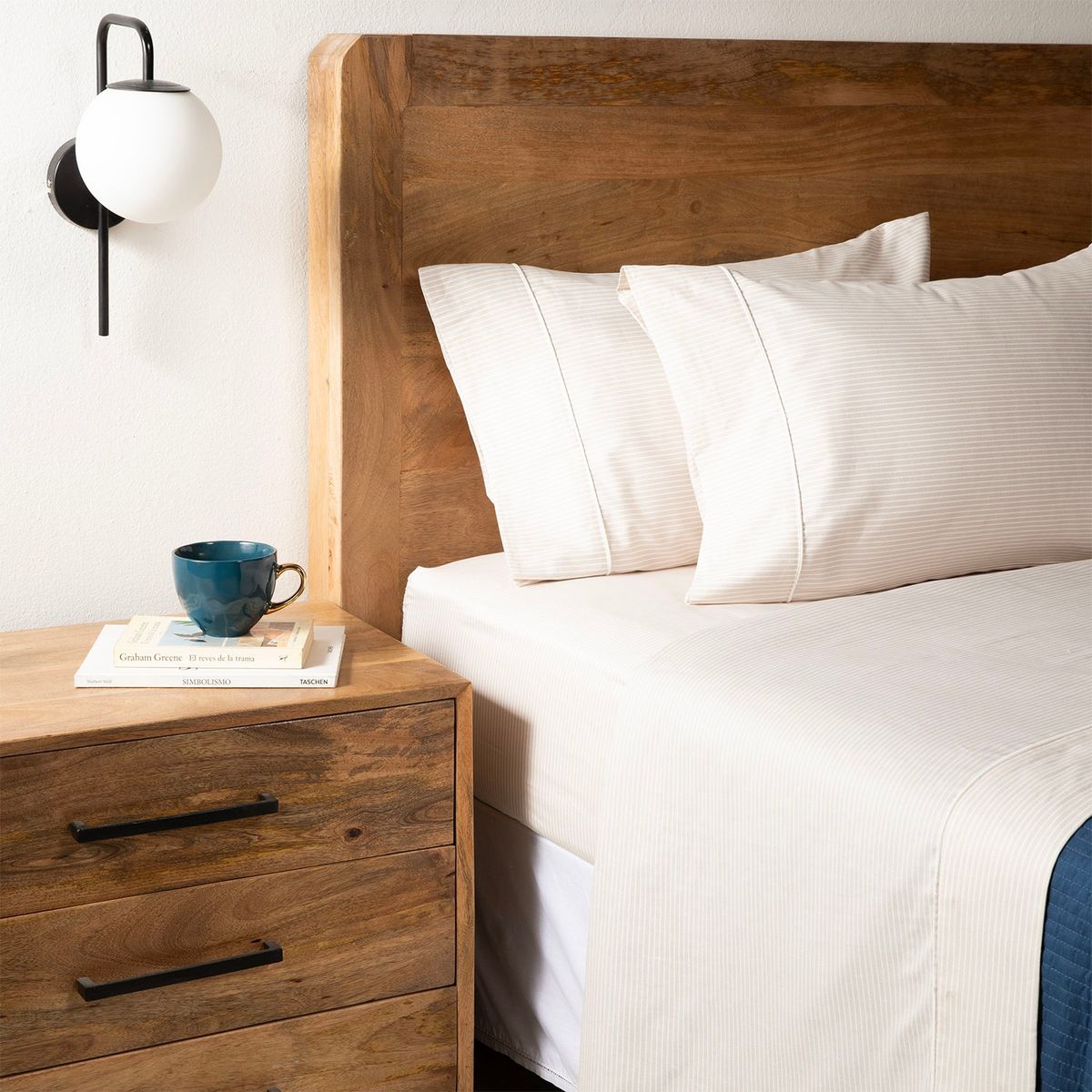 BASEMENT HOME - Juego De Sábanas 200 Hilos 100% Algodón Basement Home