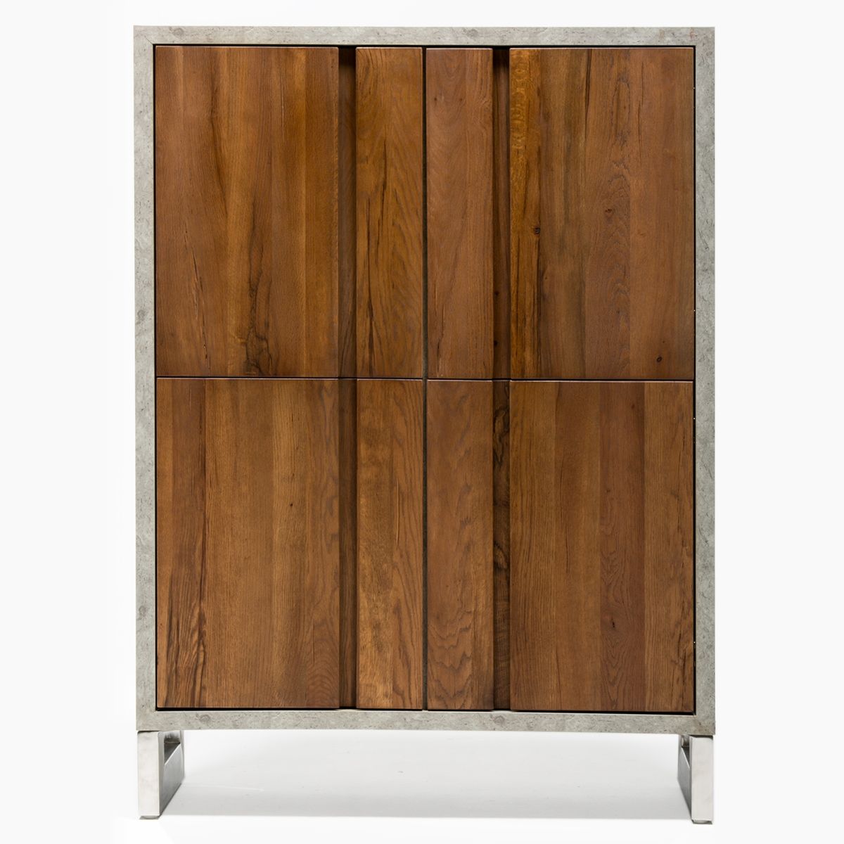 BASEMENT HOME - Bar Basement Home Lisboa Marrón Con 4 Puertas Y 2 Repisas