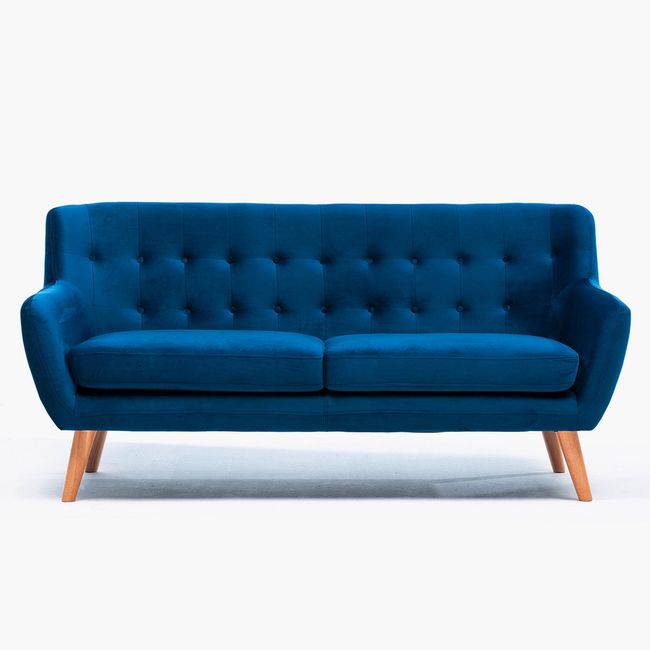 BASEMENT HOME - Sofá 3 Cuerpos Velvet Rihanna Basement Home