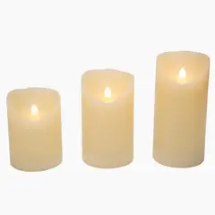 MICA - Set de Velas Cera con Led y Control Remoto