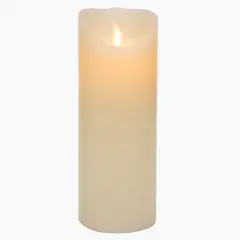 MICA - Vela Sin Aroma Led 20X7.5 cm Beige