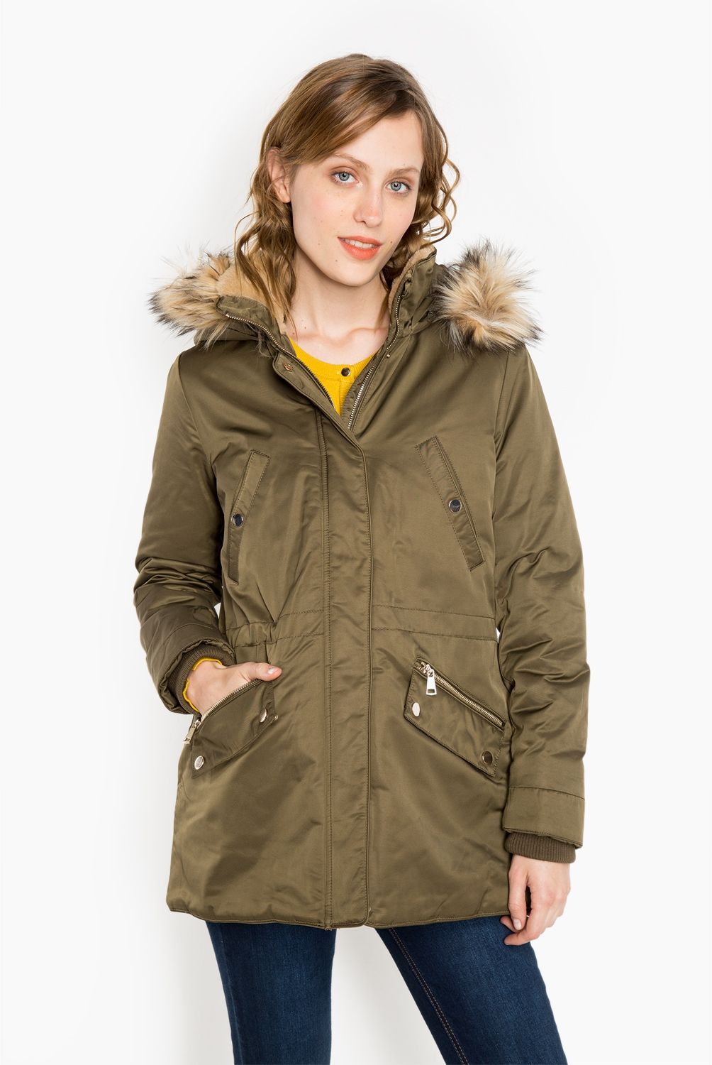BASEMENT - Parka de Algodón Mujer
