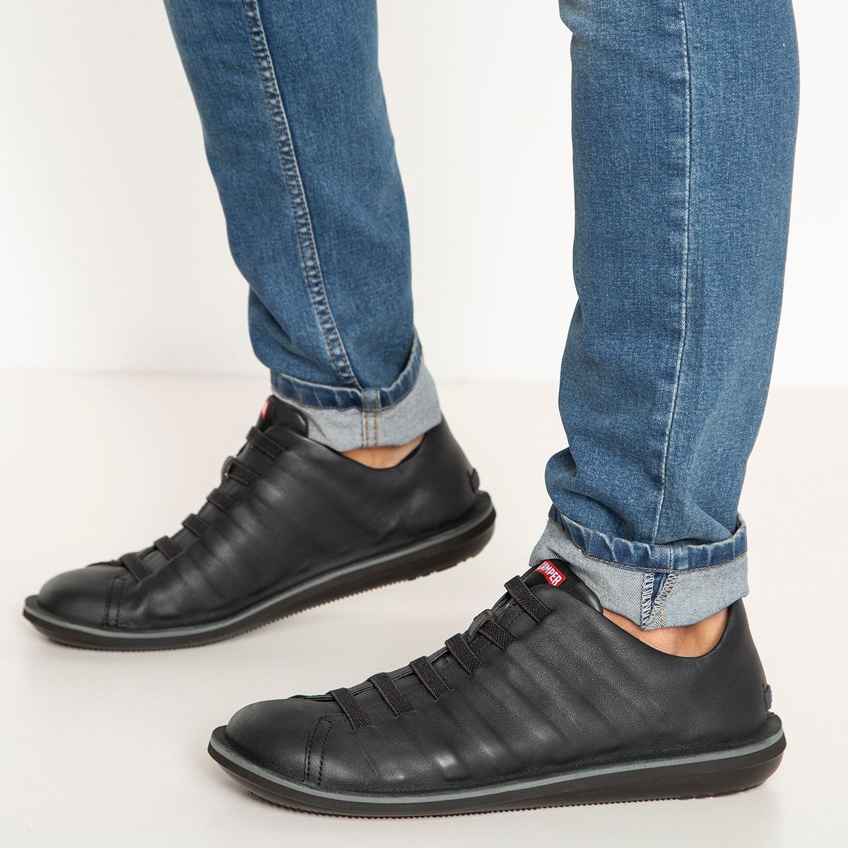 CAMPER - Zapato Hombre Beetle Negro Cuero Camper