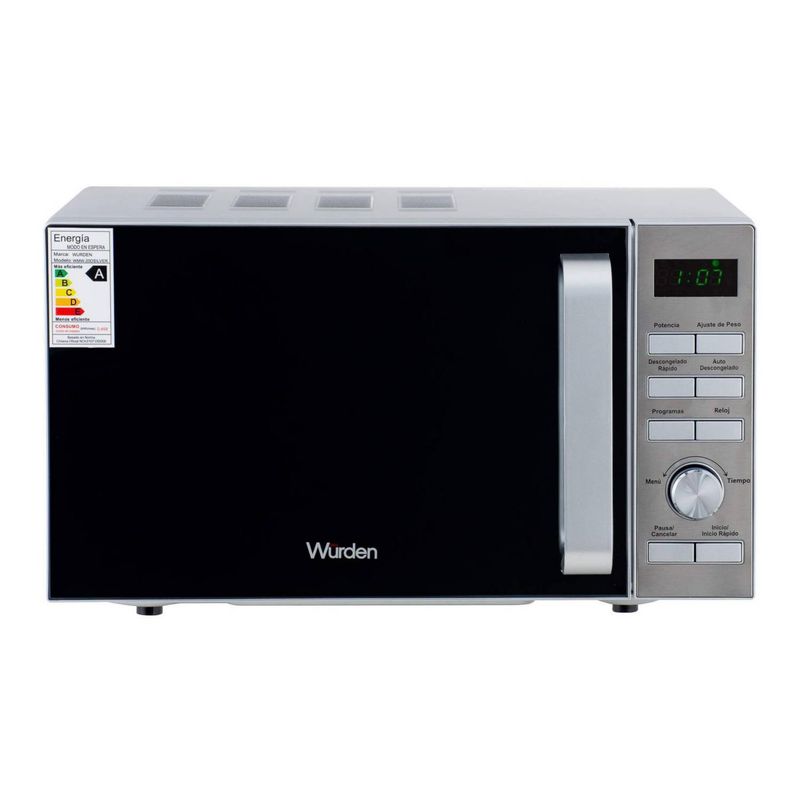 WURDEN - Microondas Digital Espejado 20 L Wurden WMW-20DSILVER